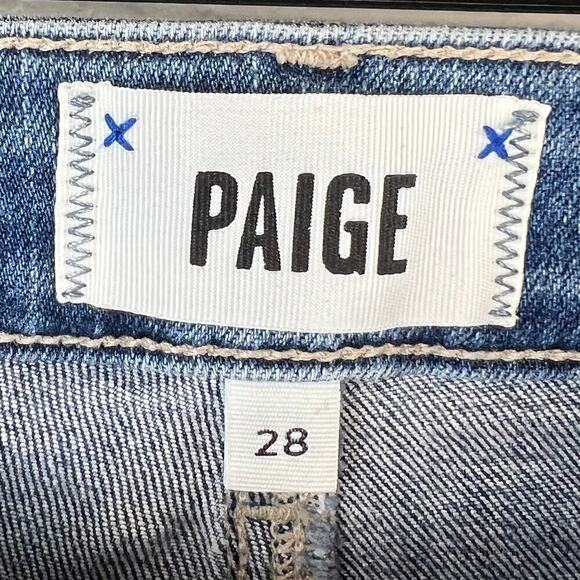 Paige Denim Hoxton Ankle Jeans Size 28 Jillian Destructed Wash Medium Blue - Picture 10 of 10